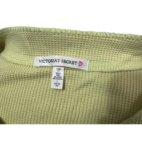 Victoria's Secret V Neck Button Up Long John Casual Sleep Shirt Sz Large Womens - Picture 4 of 14